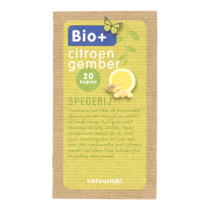 Bio+ Gember citroen Fairtrade