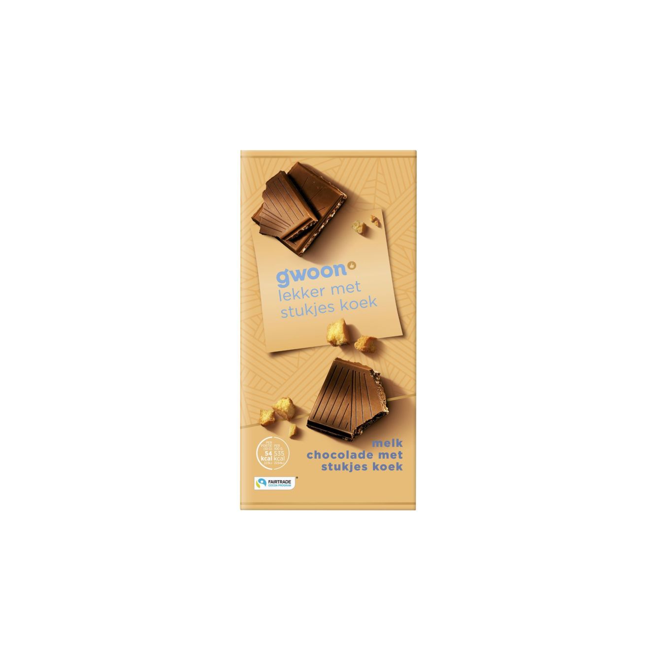 Huismerk Chocoladereep Stukjes Koek