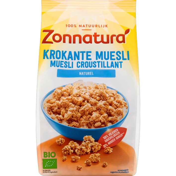 Zonnatura Krokante muesli naturel bio
