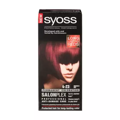Syoss Salonplex 4-23 Marsala Red Permanente Haarkleuring