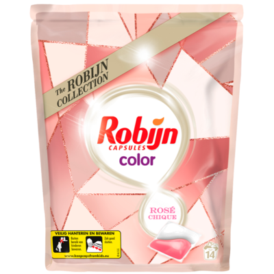Robijn Vloeibaar wasmiddel 2-in-1 caps color rose chique