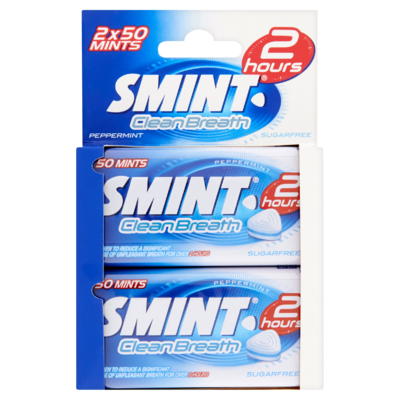 Smint Mints 2h Clean Breath Peppermint 2 x 35 g