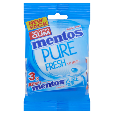 Mentos Gum Pure Fresh Fresh Mint Rol 3 x 15,5 g