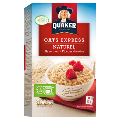 Quaker Havermout Naturel 12 x 27 gr