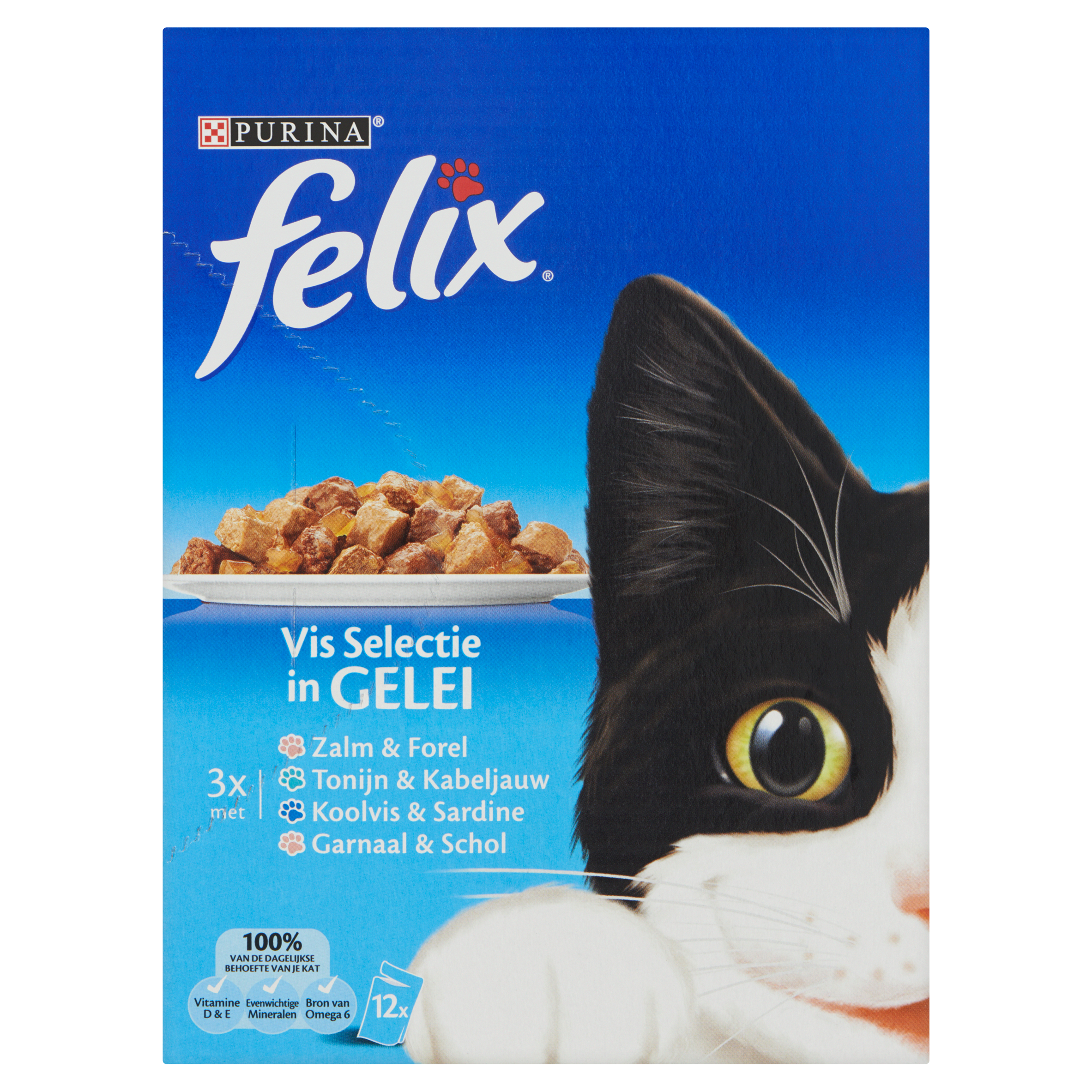 Felix Vis Selectie in Gelei Portiezakjes 12 x 100 g