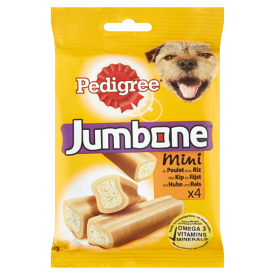 Pedigree Hondensnacks Jumbone Mini Kip & Rijst 4 x 180 g