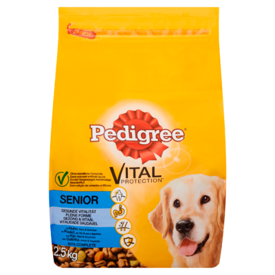 Pedigree Hondenvoer Droog Vital Protection Kip, Rijst & Groenten Senior 2,5 kg
