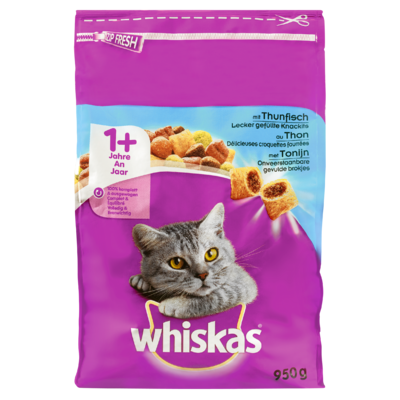 Whiskas Kattenvoer Droog Tonijn 1+ Jaar 950 g
