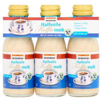 Holland Foodz Halfvolle Koffiemelk 3 x 100 g