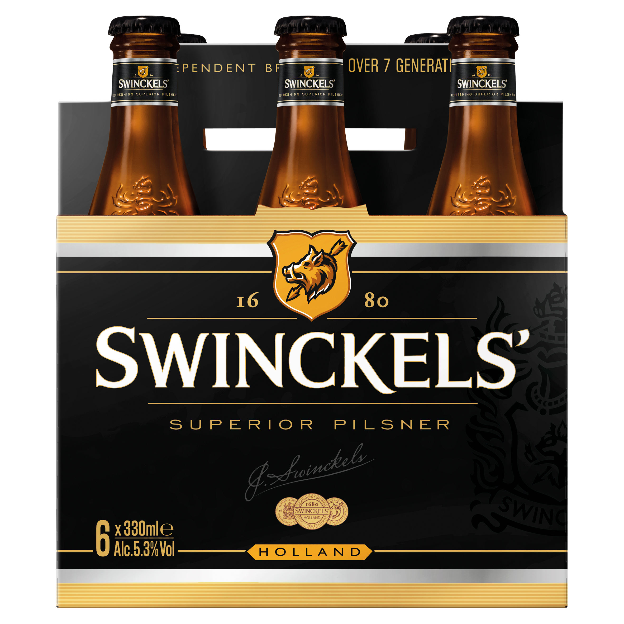 Swinckels' Superior Pilsener Fles Bier 6 x 33 cl