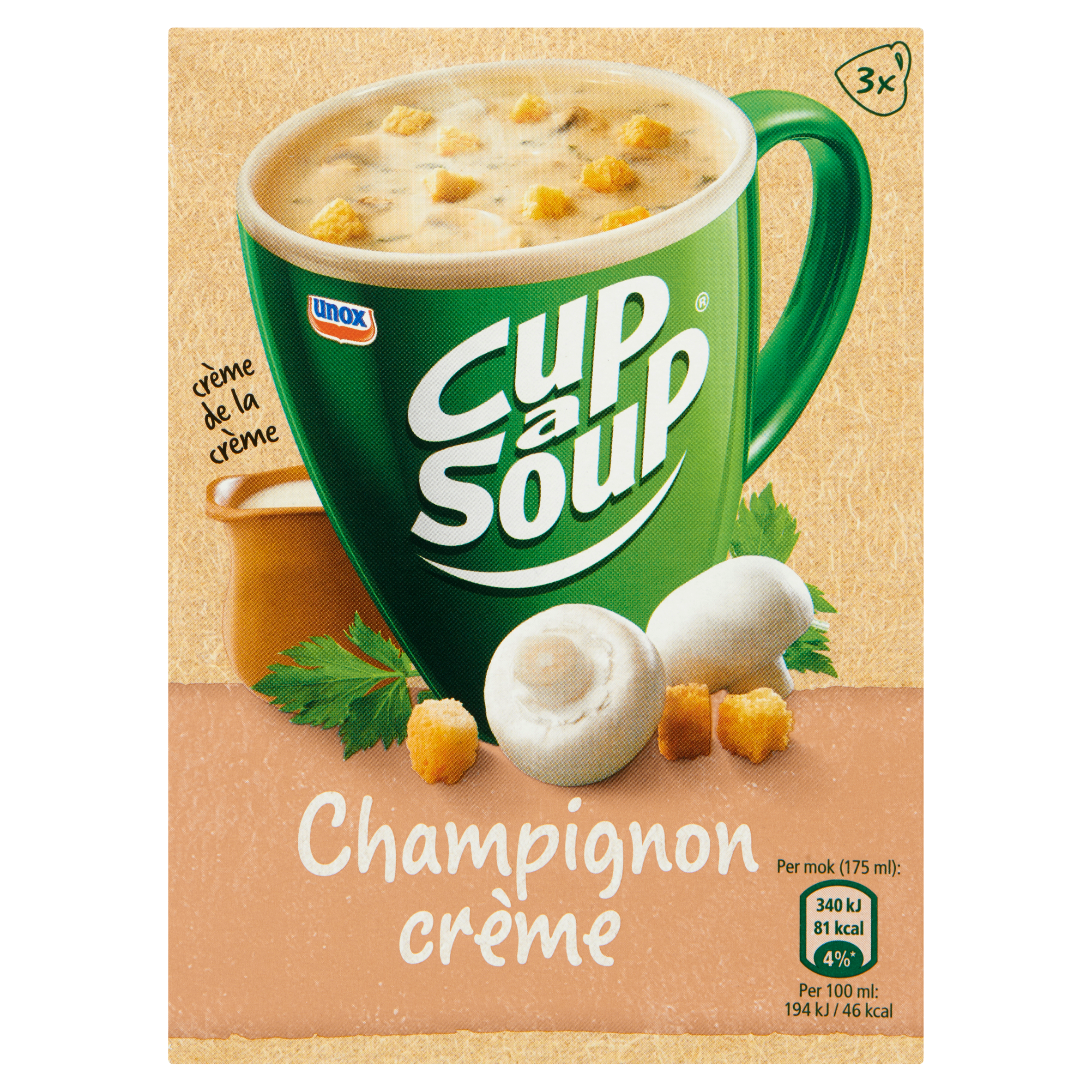 Cup-A-Soup Champignon Crème 3 x 17 g