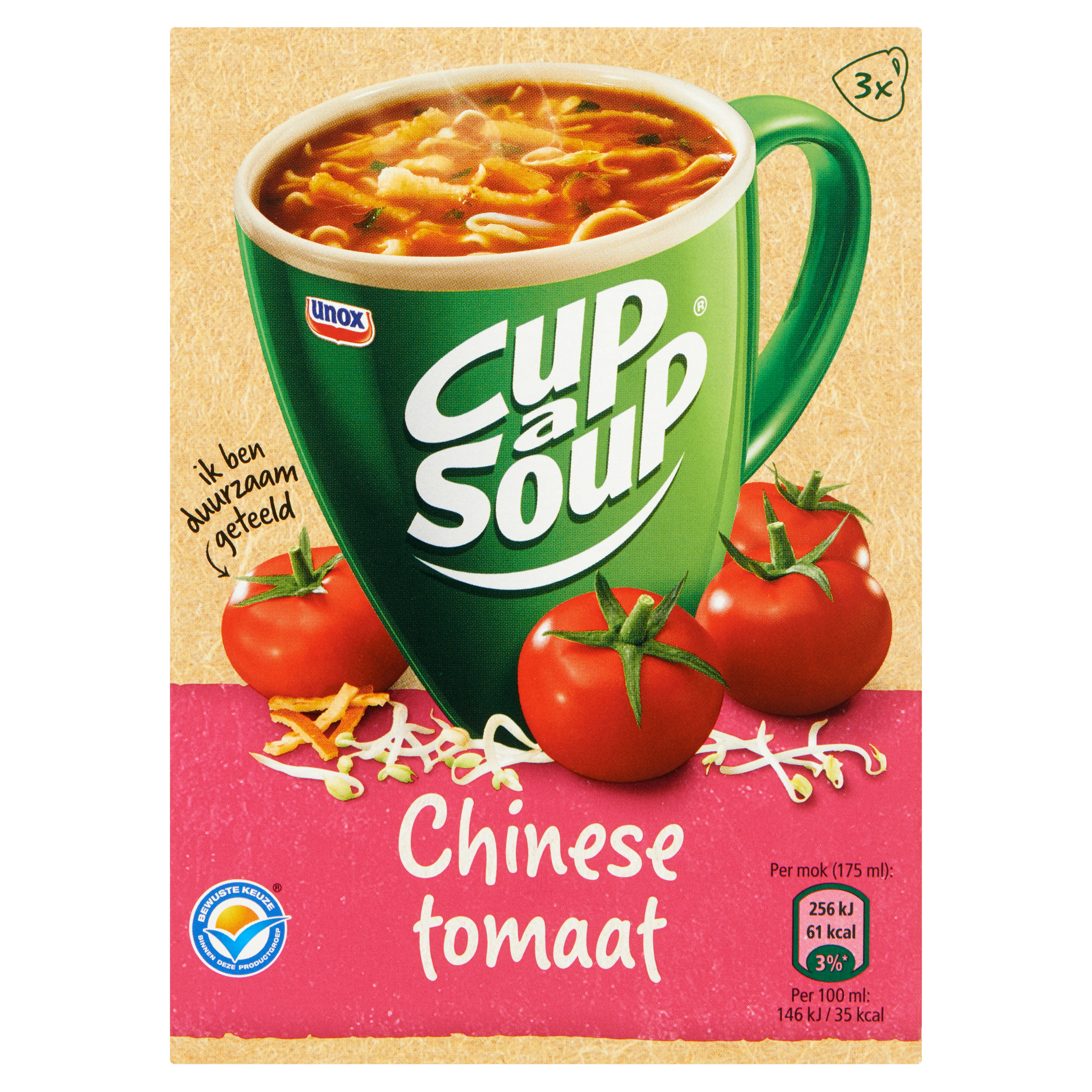 Cup-A- Soup Chinese Tomaat 3 x 17 g
