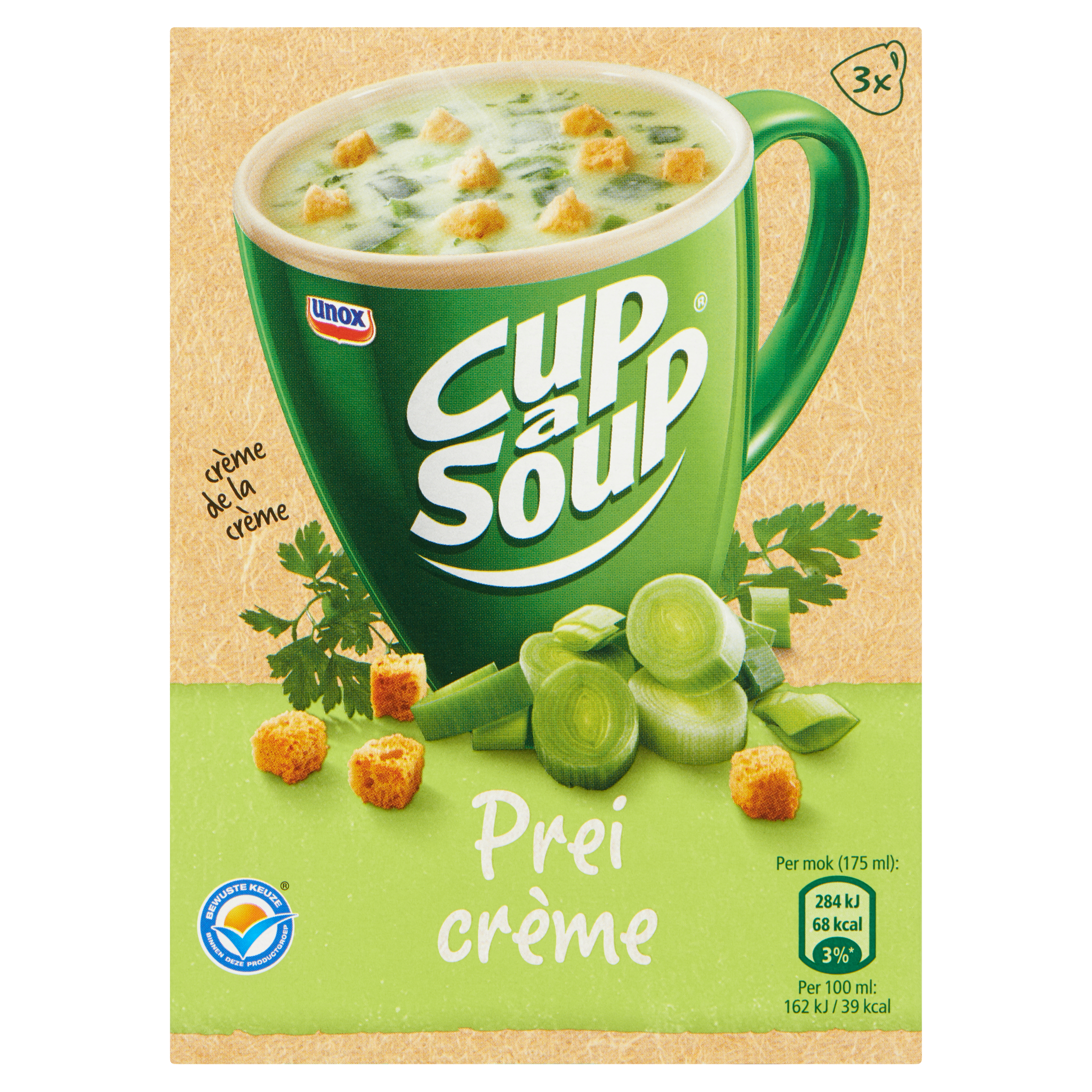 Cup-A- Soup Prei Crème 3 x 14 g