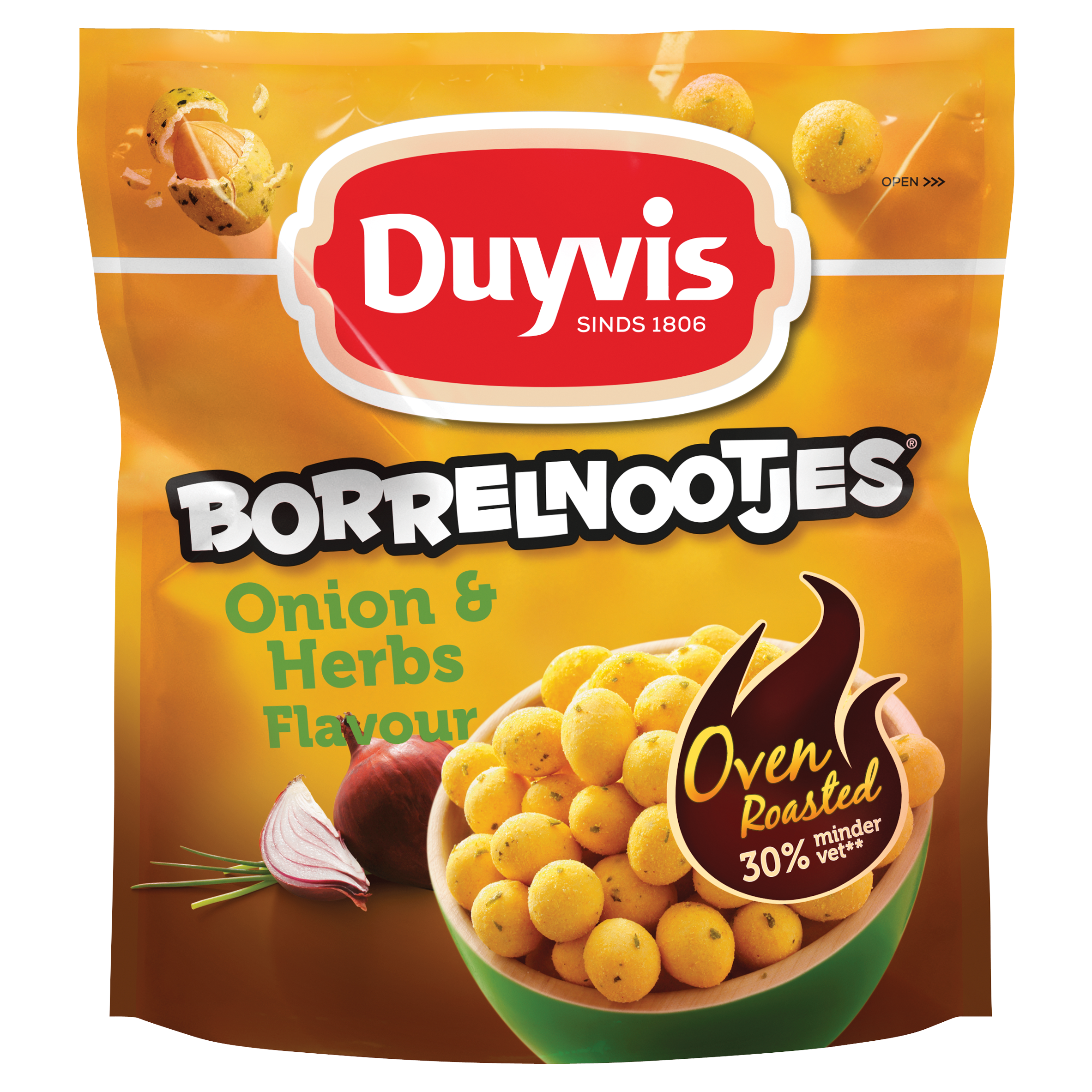 Duyvis Oven Roasted Borrelnootjes Kruiden & Ui 200 gr