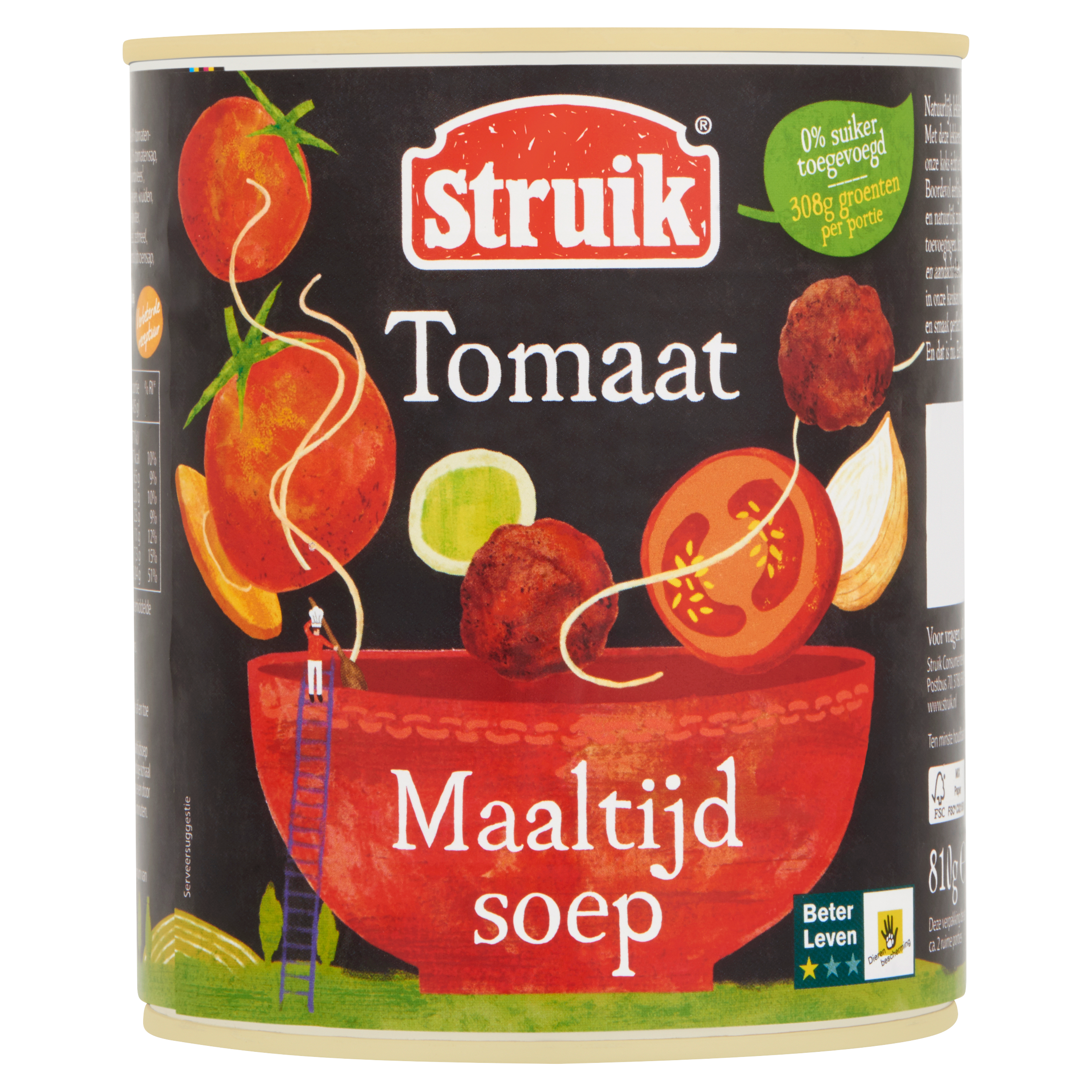 Struik Maaltijdsoep Tomaat 810 g