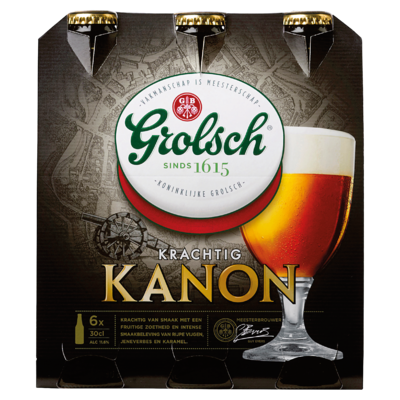 Grolsch Krachtig Kanon Flessen 6 x 30 cl