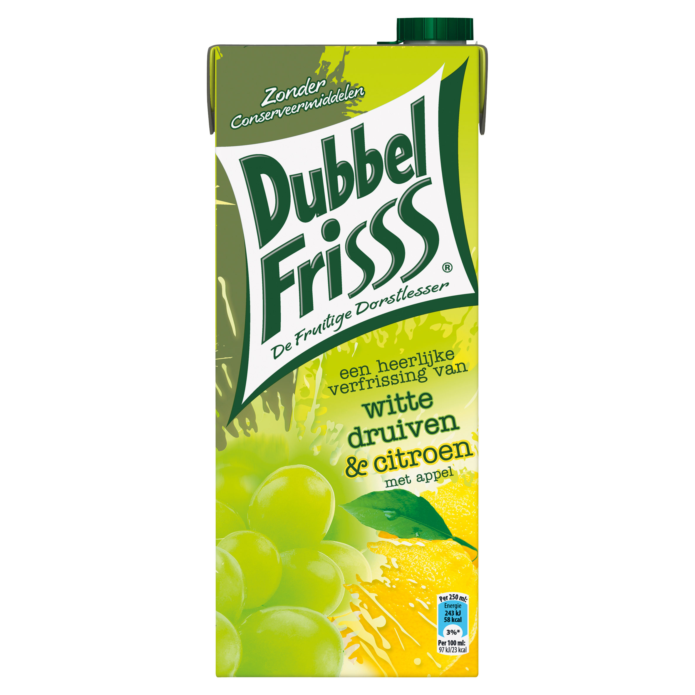 DubbelFrisss Witte Druiven & Citroen met Appel 1,5 L