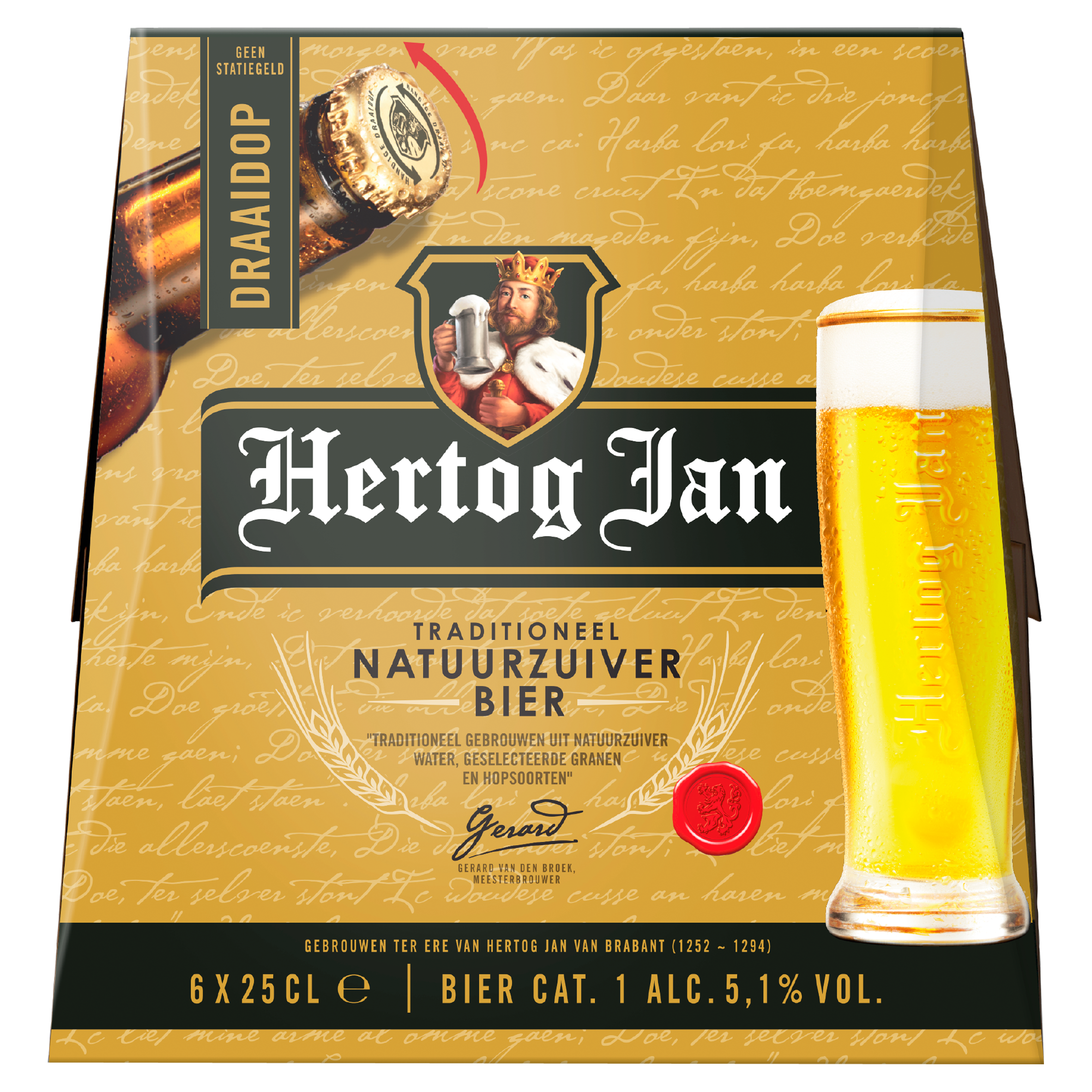 Hertog Jan Traditioneel Natuurzuiver Pilsener Flessen 6 x 25 cl