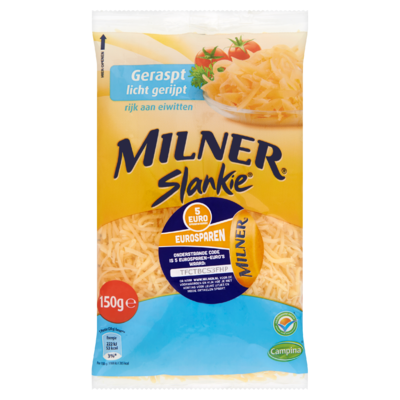 Milner Slankie Licht Gerijpt 20+ Geraspte Kaas 150 g