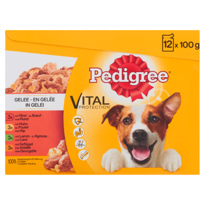 Pedigree Hondenvoer Nat Vital Protection in Gelei 12 Maaltijdzakjes x 100 g