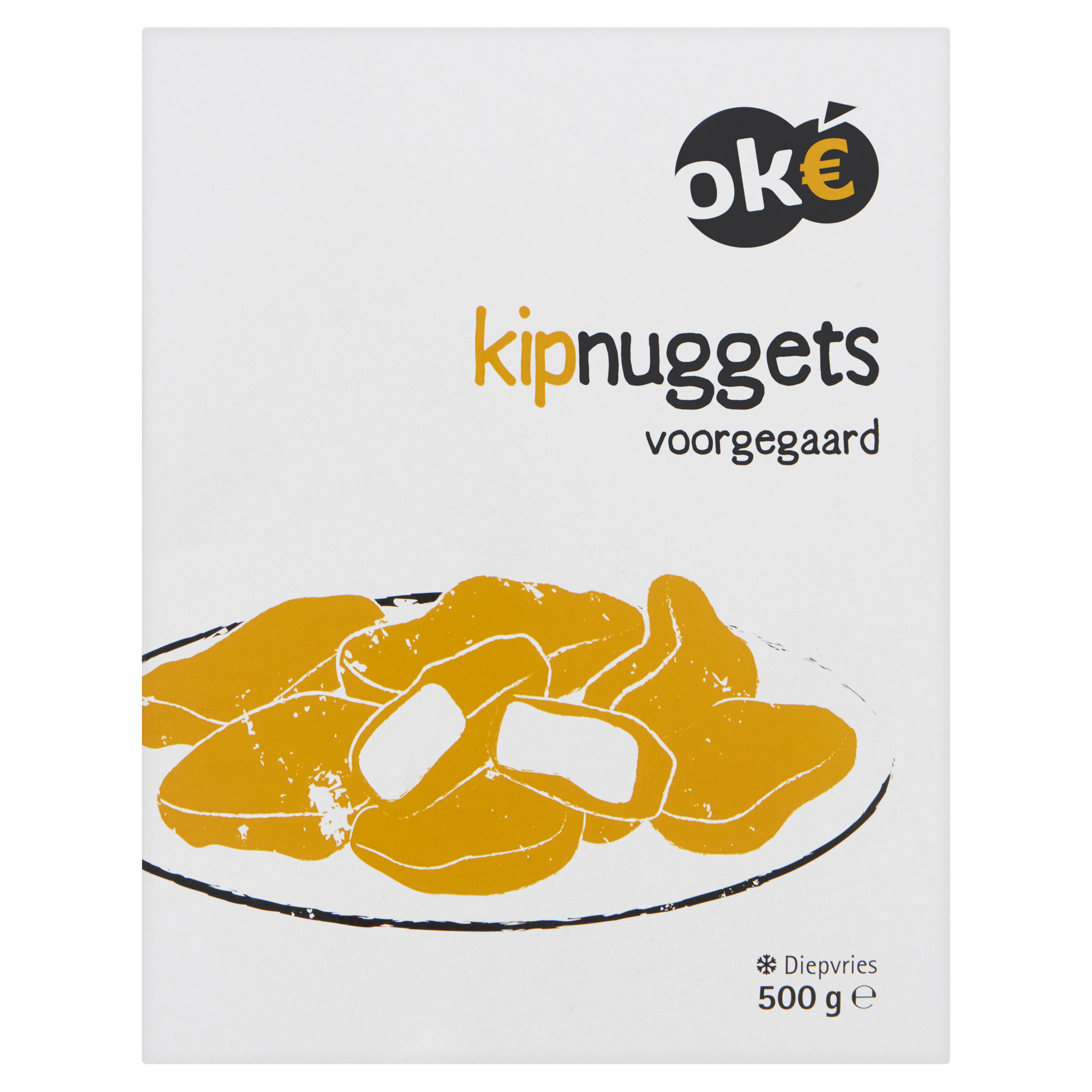 Budget Huismerk Kipnuggets Voorgegaard 500 g