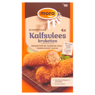 Mora Rijkgevulde kalfskroket 4 x 75 gram