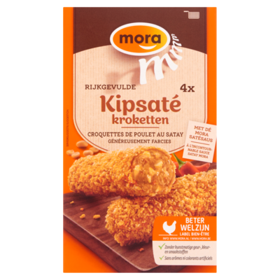 Mora Rijkgevulde kipsatekroket 4 x 75 gram
