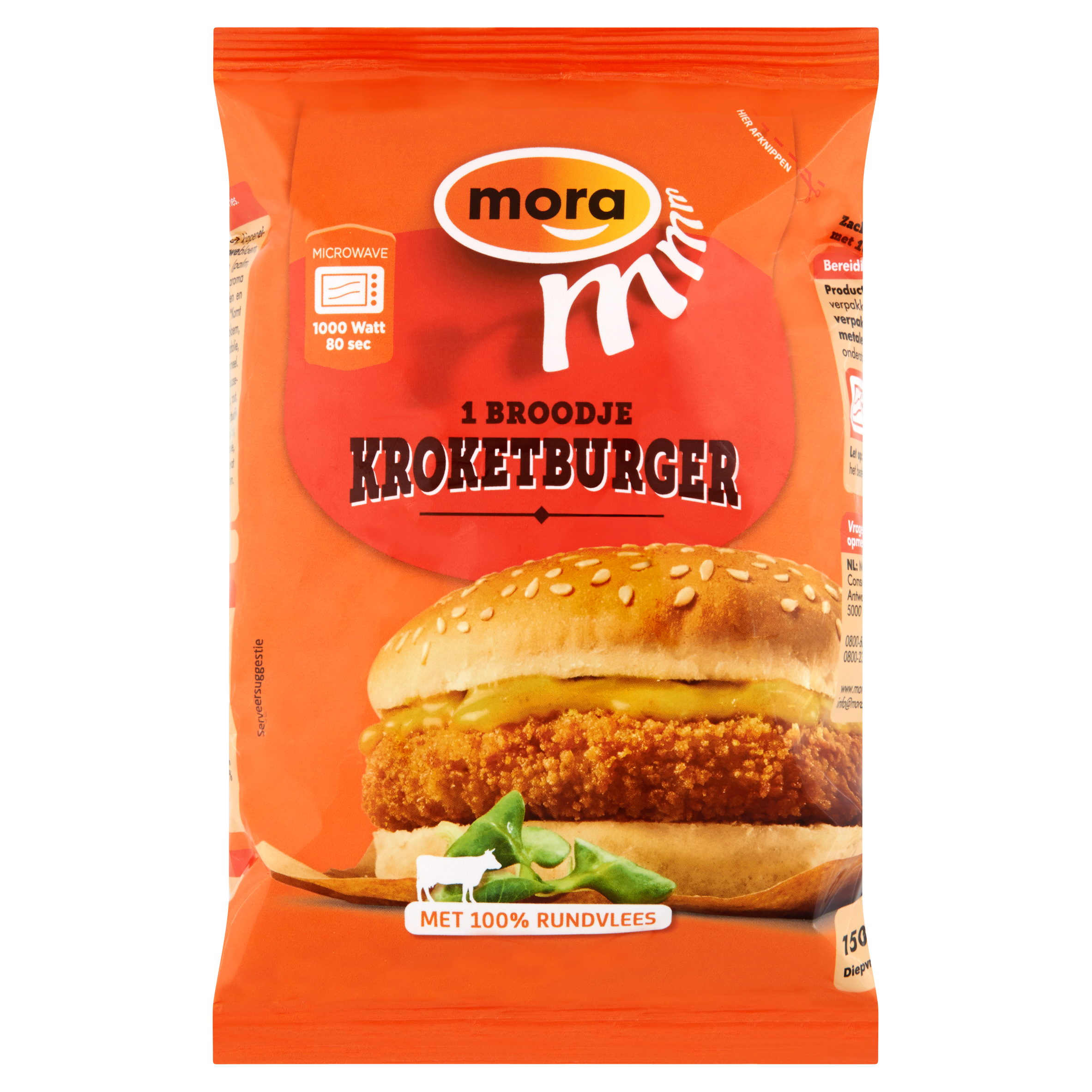 Mora Broodje Kroketburger 150 g