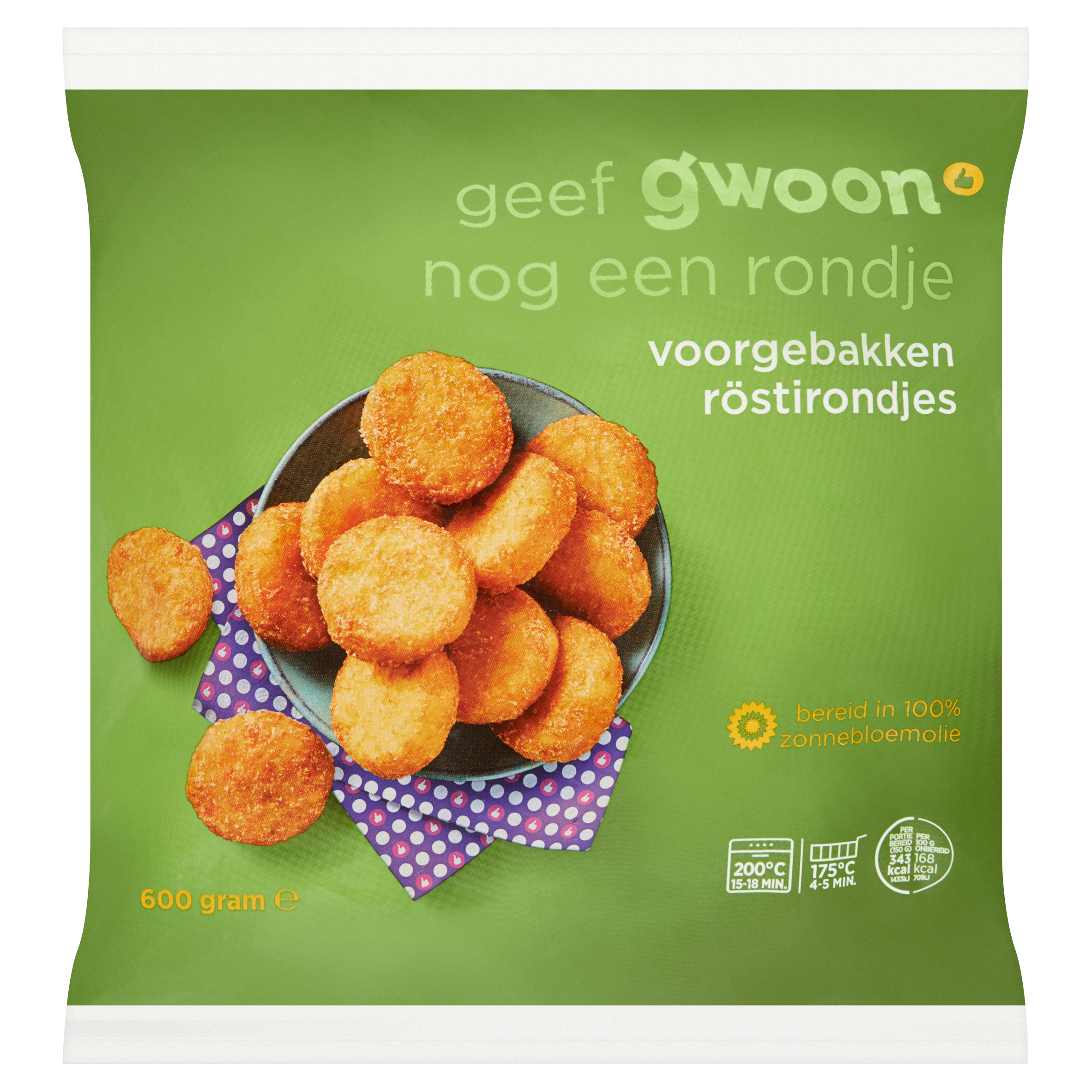 Huismerk Rosti Rondjes 600 g