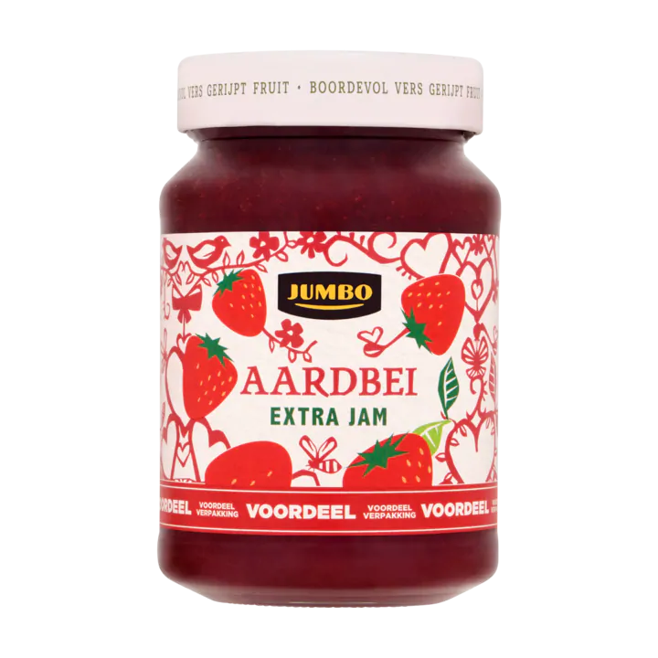 Huismerk Aardbei Extra Jam Voordeelverpakking