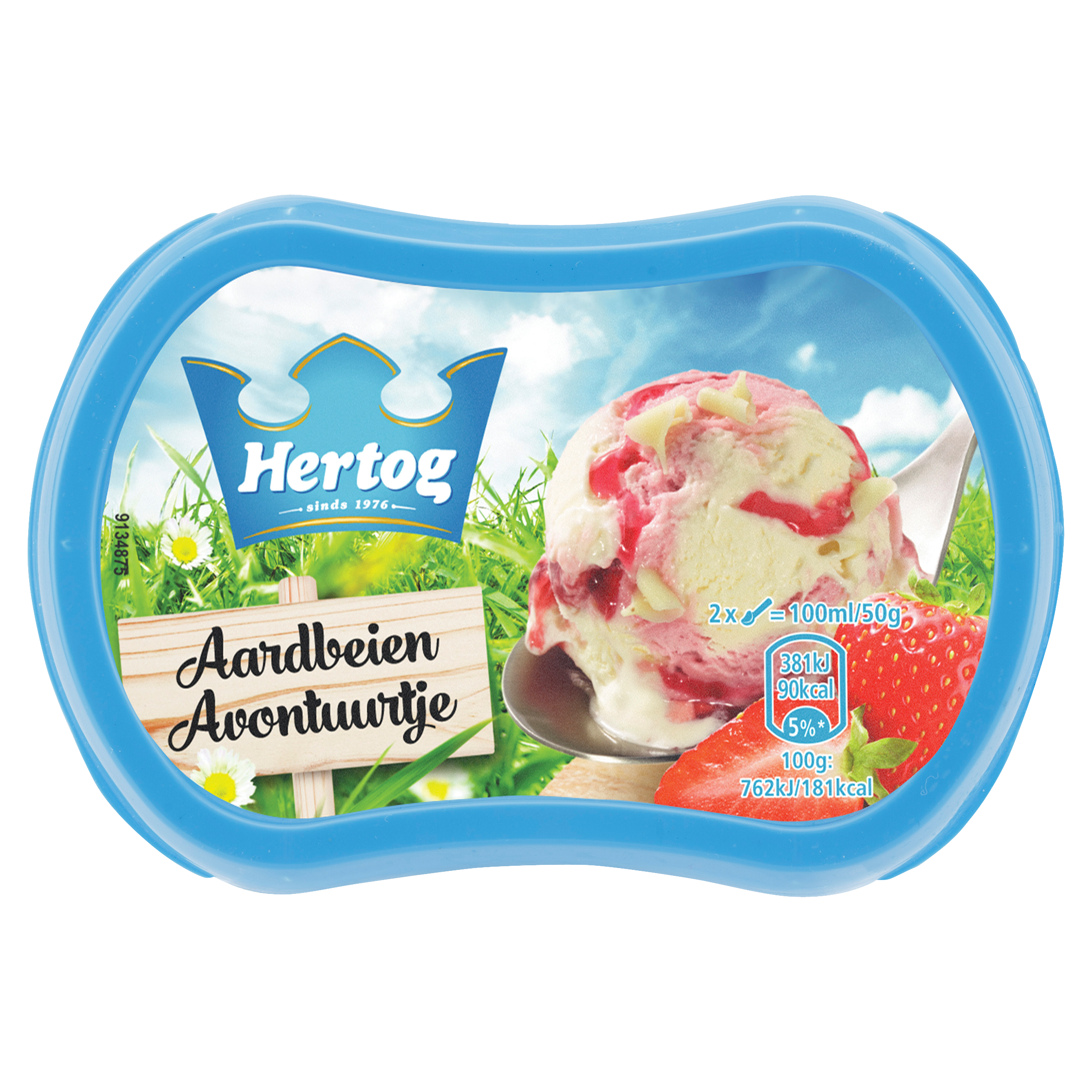 Hertog IJs Aardbeien Avontuurtje 200 ml
