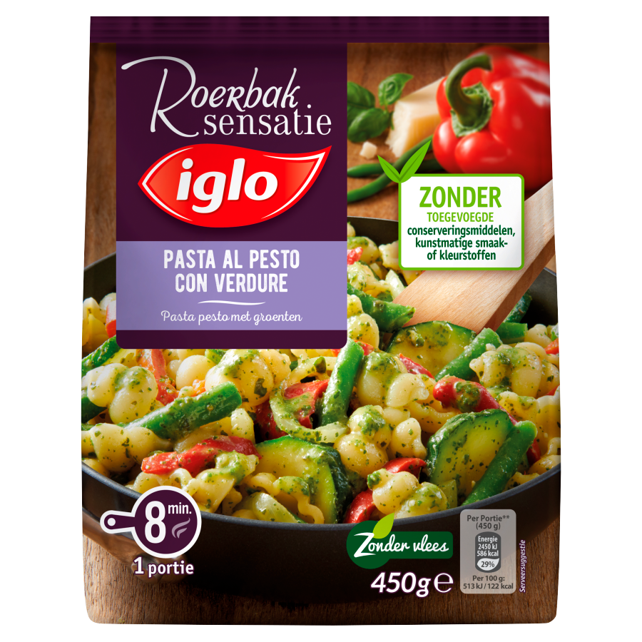 Iglo Pasta pesto
