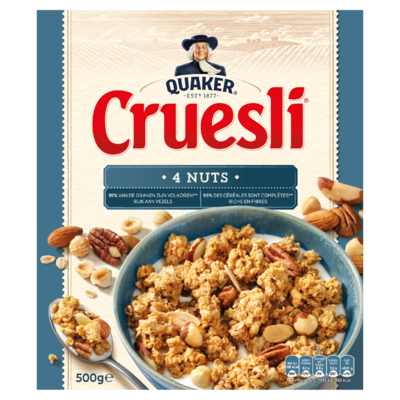 Quaker Cruesli 4 Noten 500 gr