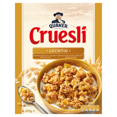 Quaker Cruesli Luchtig Naturel 375 gr