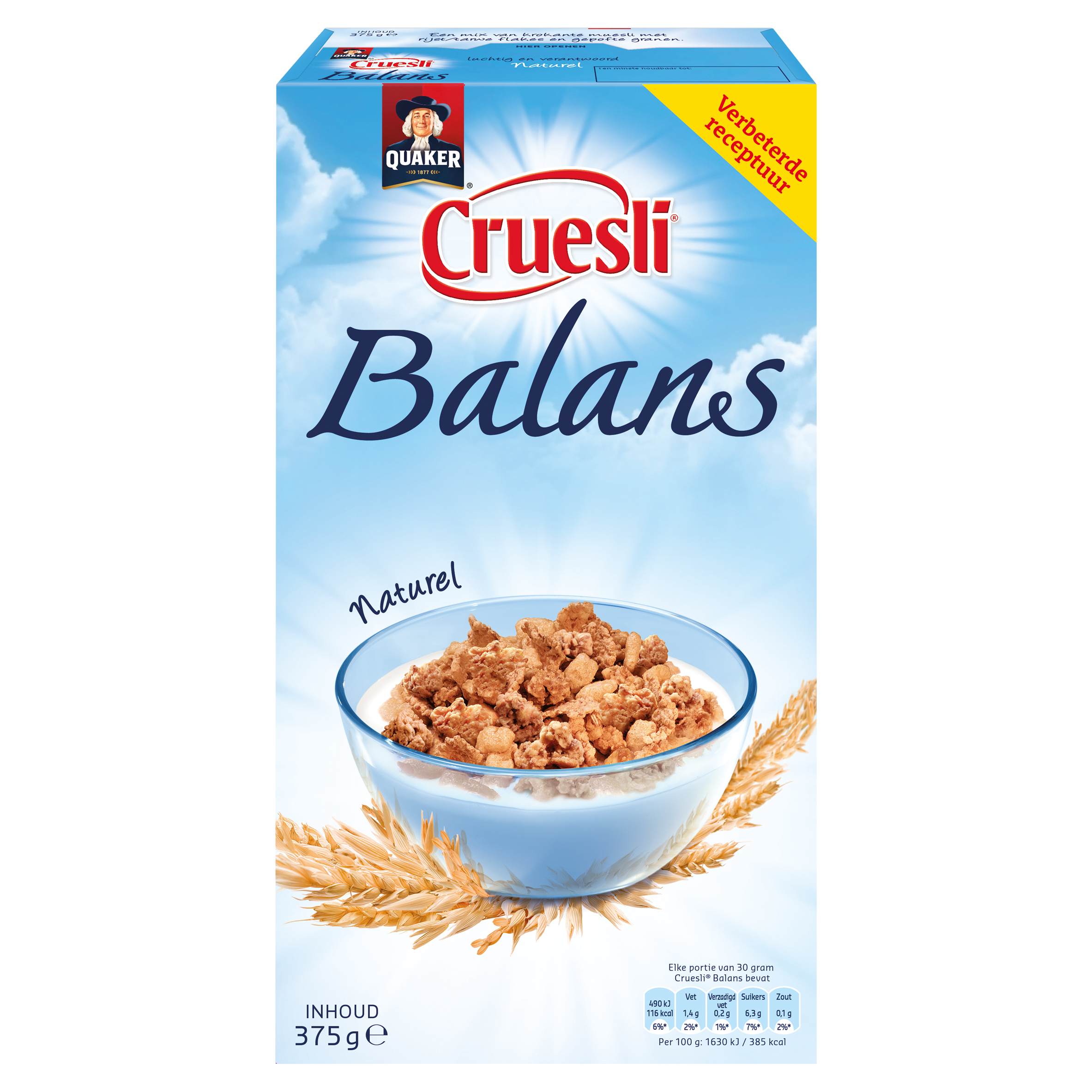 Quaker Cruesli Balans Naturel 375 gr
