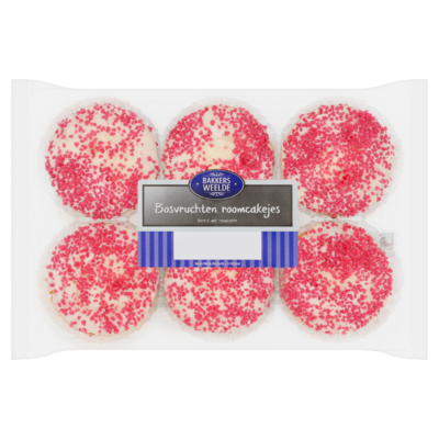 Bakkers Weelde Bosvruchten Roomcakejes 225 g