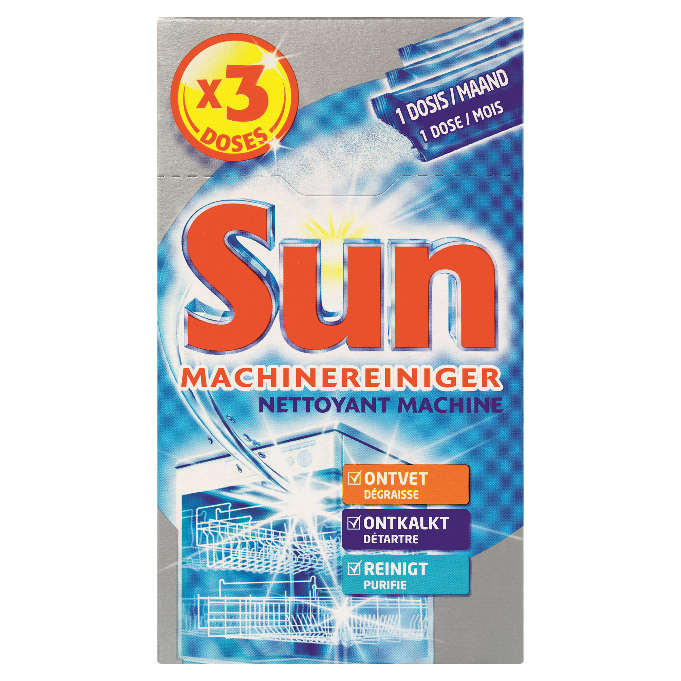 Sun Vaatwas Machinereiniger 3 Wasbeurten