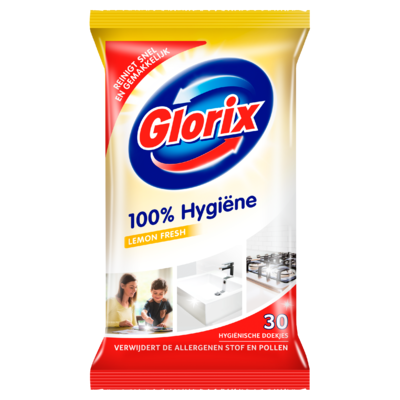 Glorix Schoonmaakdoekjes Lemon 30 Stuks