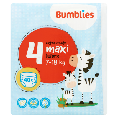 Bumblies Luiers 4 Maxi 7-18 kg 40 Stuks