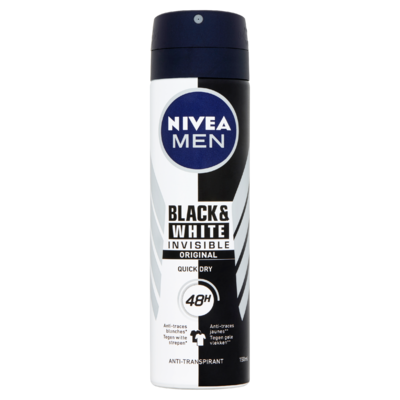 Nivea Men Black & White Invisible Original Anti-Transpirant 150 ml