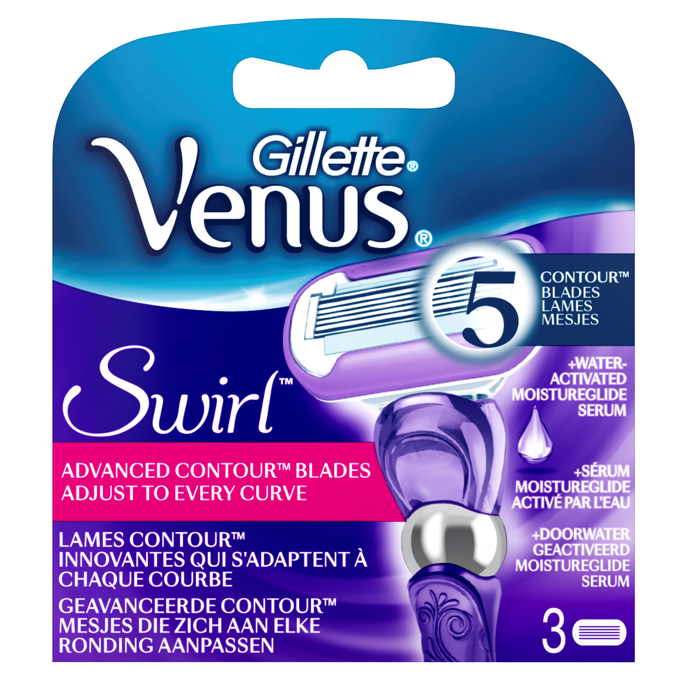 Gillette Venus Swirl Scheermesjes 3 Stuks