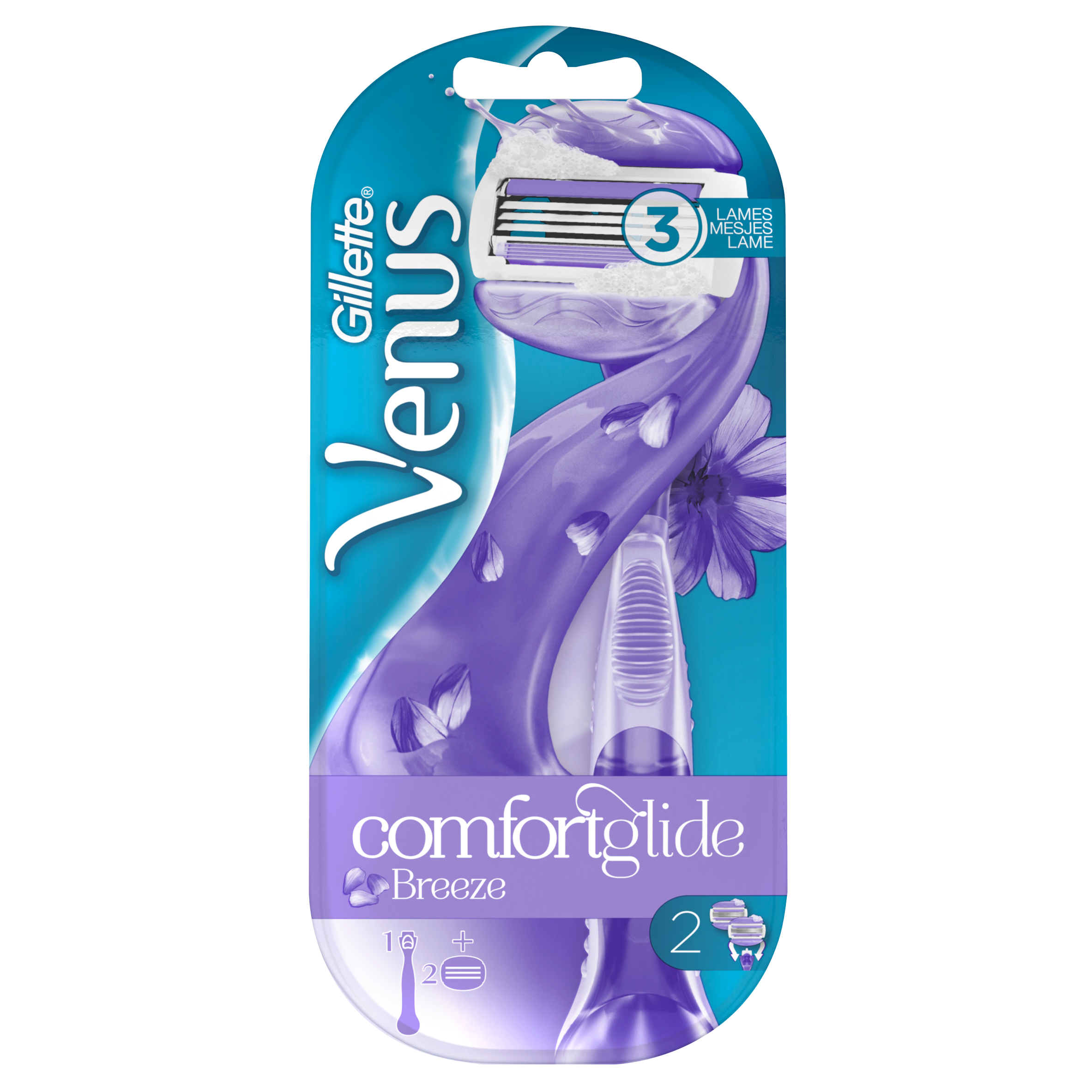 Gillette Venus Comfortglide Breeze Scheermesje Voor Vrouwen + 1 Mesje