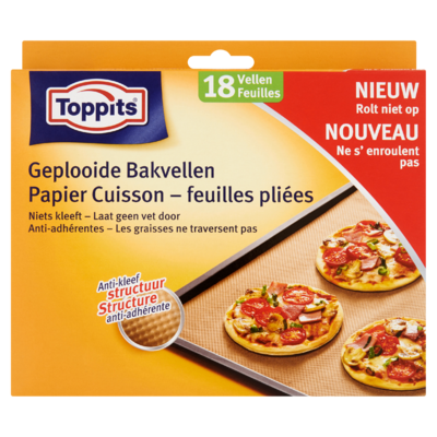 Toppits Geplooide Bakvellen 18 Stuks