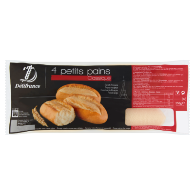 Délifrance Petits Pains 4 x 62,5 g