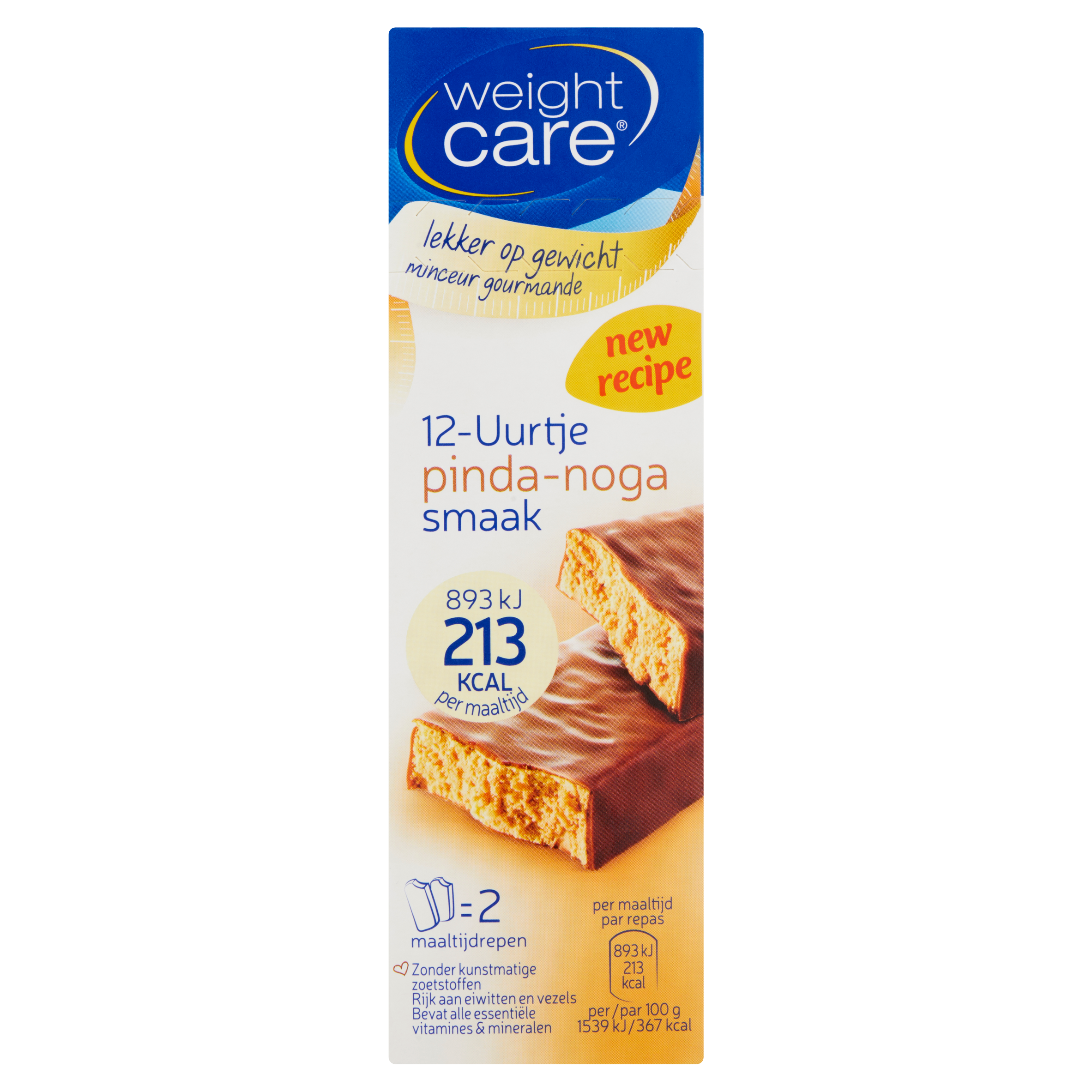 Weight Care 12-Uurtje Pinda-Noga Smaak 2 x 58 g