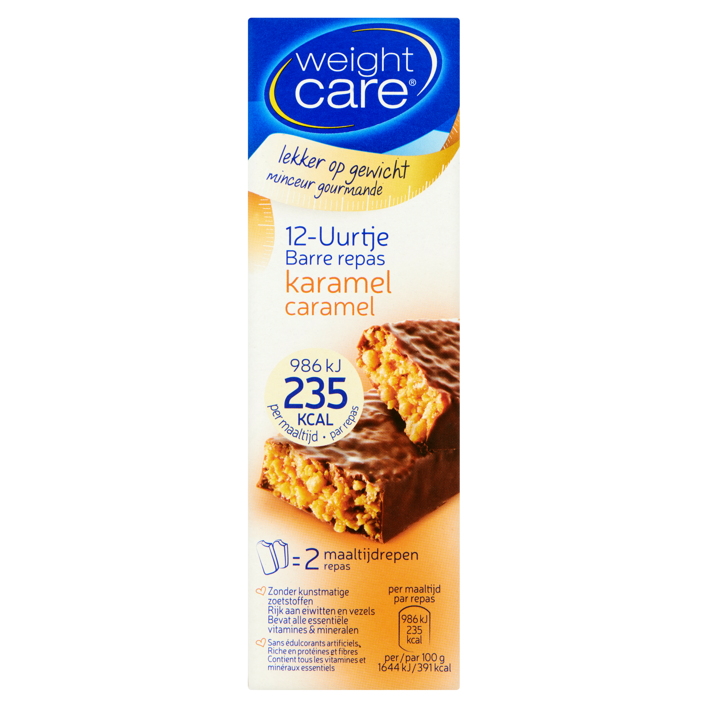 Weight Care 12-Uurtje Karamel 2 x 60 g