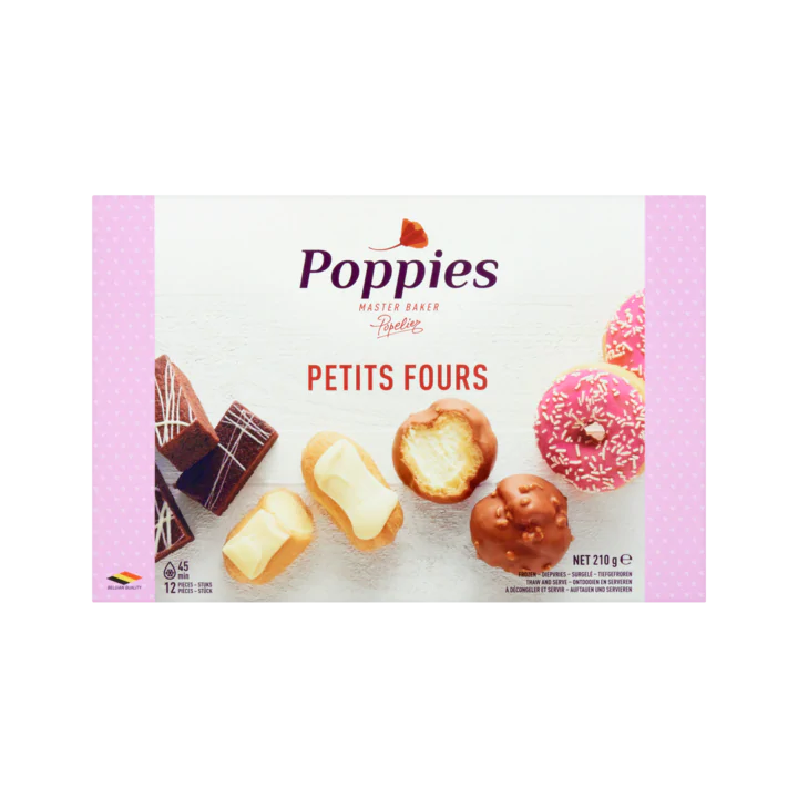 Poppies Petits Fours 12 Stuks