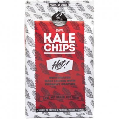 Rho Foods Kale chips hot