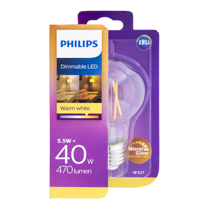 Philips Lamp LED Classic 40W A60 E27 WW CL