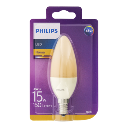 Philips Lamp LEDFlame 15W B38 E14 230V